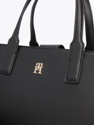 sac bandoulière th soft noir pour femmes tommy hilfiger