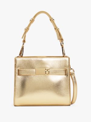 sac heritage métallisé yellow pour femmes tommy hilfiger