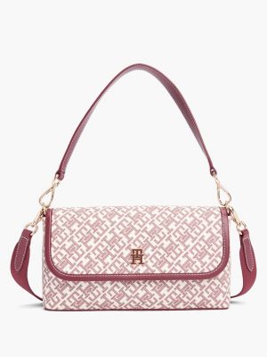 borsa a tracolla th monoplay con patta multi da donne tommy hilfiger