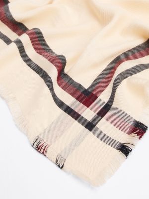 multi essential flag jacquard square scarf for women tommy hilfiger