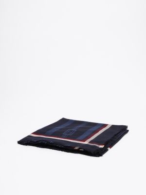 meerdere kleuren essential sjaal met vlag-jacquard voor dames - tommy hilfiger