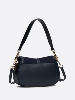 blue heritage saddle bag for women tommy hilfiger