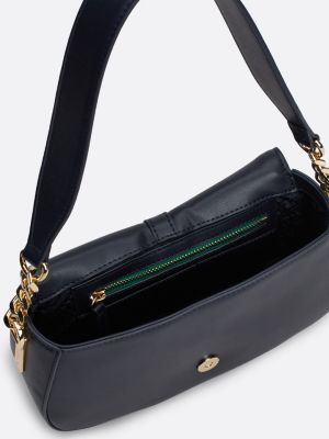 blue heritage saddle bag for women tommy hilfiger