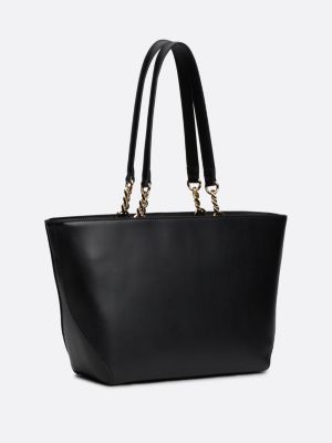 borsa tote heritage nero da donne tommy hilfiger