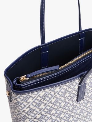 borsa tote th monoplay con scomparti e tasca multicolore da donne tommy hilfiger