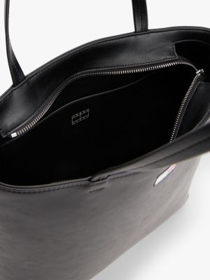 schwarz essential tote-bag mit logo für damen - tommy jeans