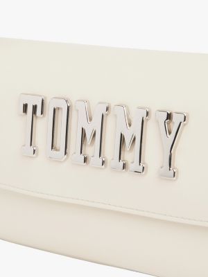 petit sac porté épaule à rabat blanc pour femmes tommy jeans