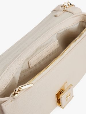 petit sac bandoulière à monogramme th blanc pour femmes tommy hilfiger