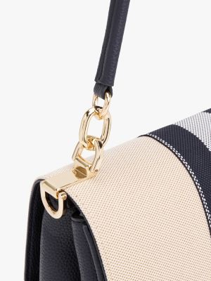 meerdere kleuren heritage crossbodytas van canvas voor dames - tommy hilfiger