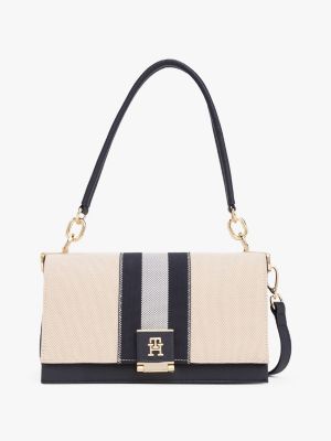 multi heritage crossbody-tasche aus canvas für damen - tommy hilfiger