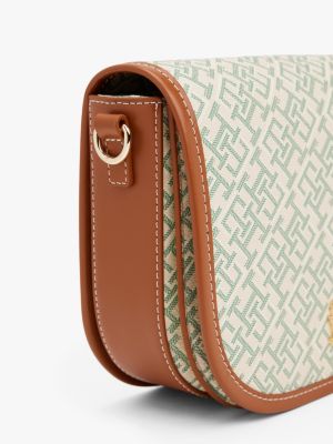 borsa saddle th monoplay multicolore da donne tommy hilfiger