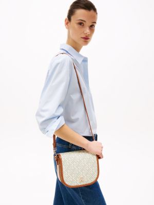 multi th monoplay crossbody-satteltasche für damen - tommy hilfiger