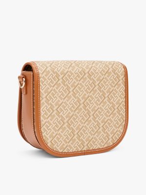 multi th monoplay crossbody-satteltasche für damen - tommy hilfiger