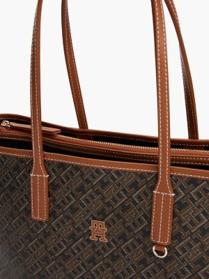 black th monoplay tote bag for women tommy hilfiger