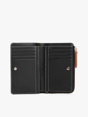 brown th monoplay bifold wallet for women tommy hilfiger