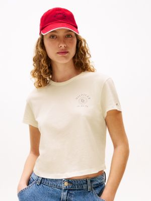 red the sofia capsule logo baseball cap for women tommy hilfiger