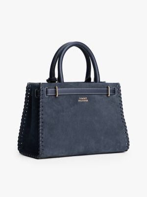 beige the american icon tote-bag aus wildleder für damen - tommy hilfiger