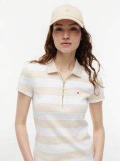 Chic TH Monogram Plaque Baseball Cap — Beige 4