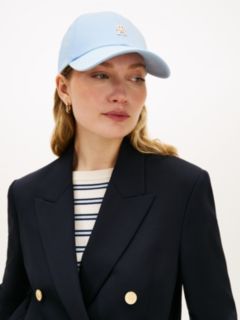Chic TH Monogram Plaque Baseball Cap — Blue 4