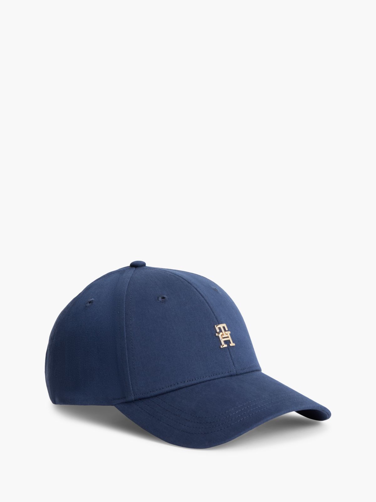Chic TH Monogram Plaque Baseball Cap — Blue