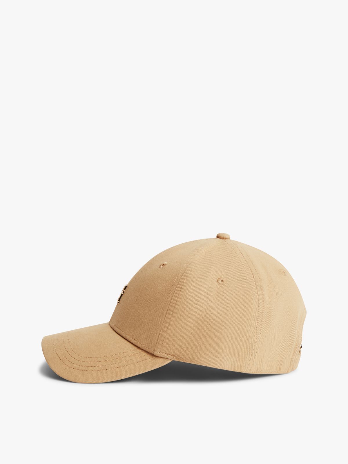 Chic TH Monogram Plaque Baseball Cap — Khaki
