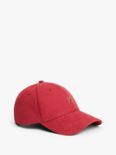 Chic TH Monogram Plaque Baseball Cap — Red 1