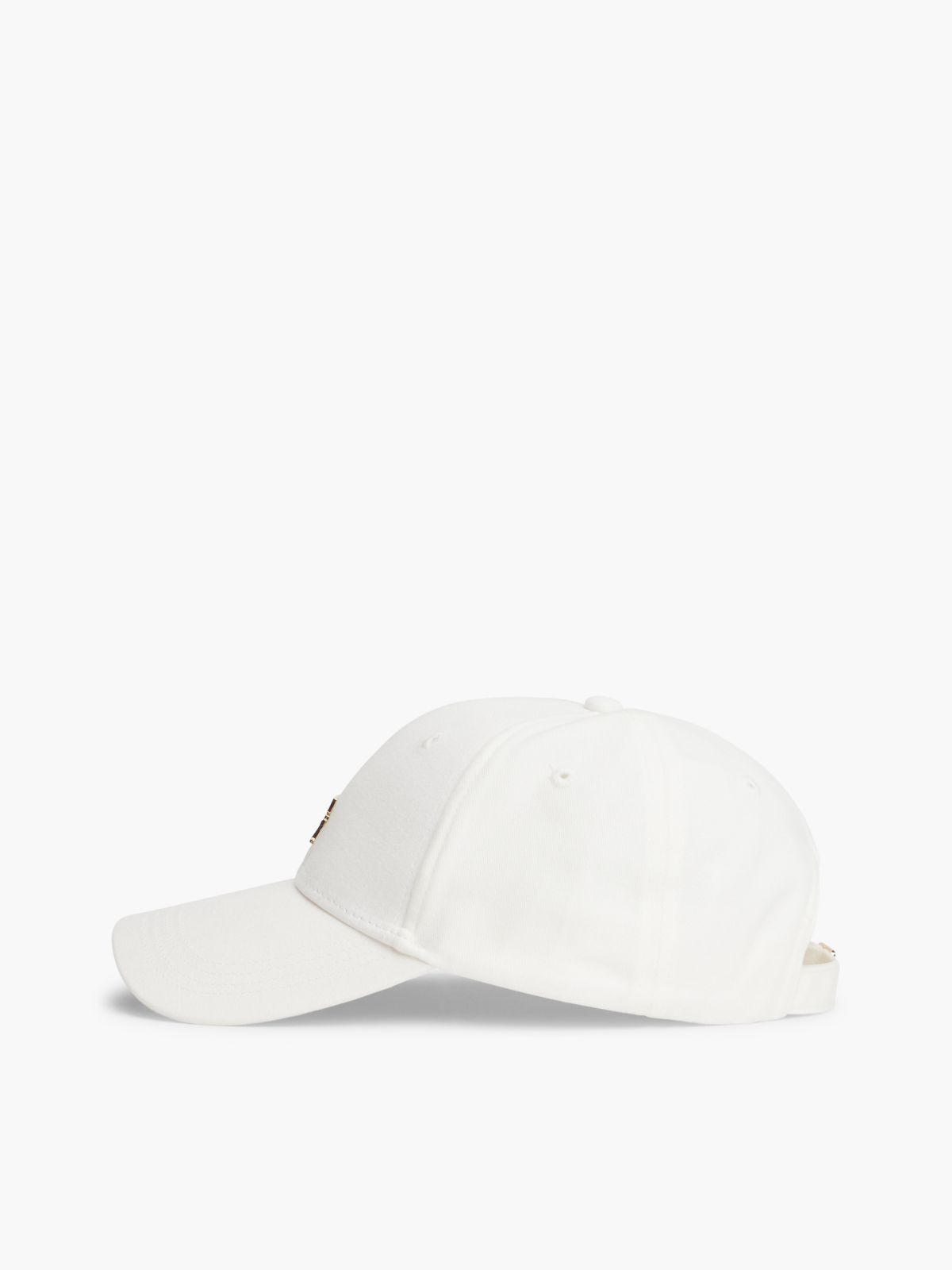 Chic TH Monogram Plaque Baseball Cap — White