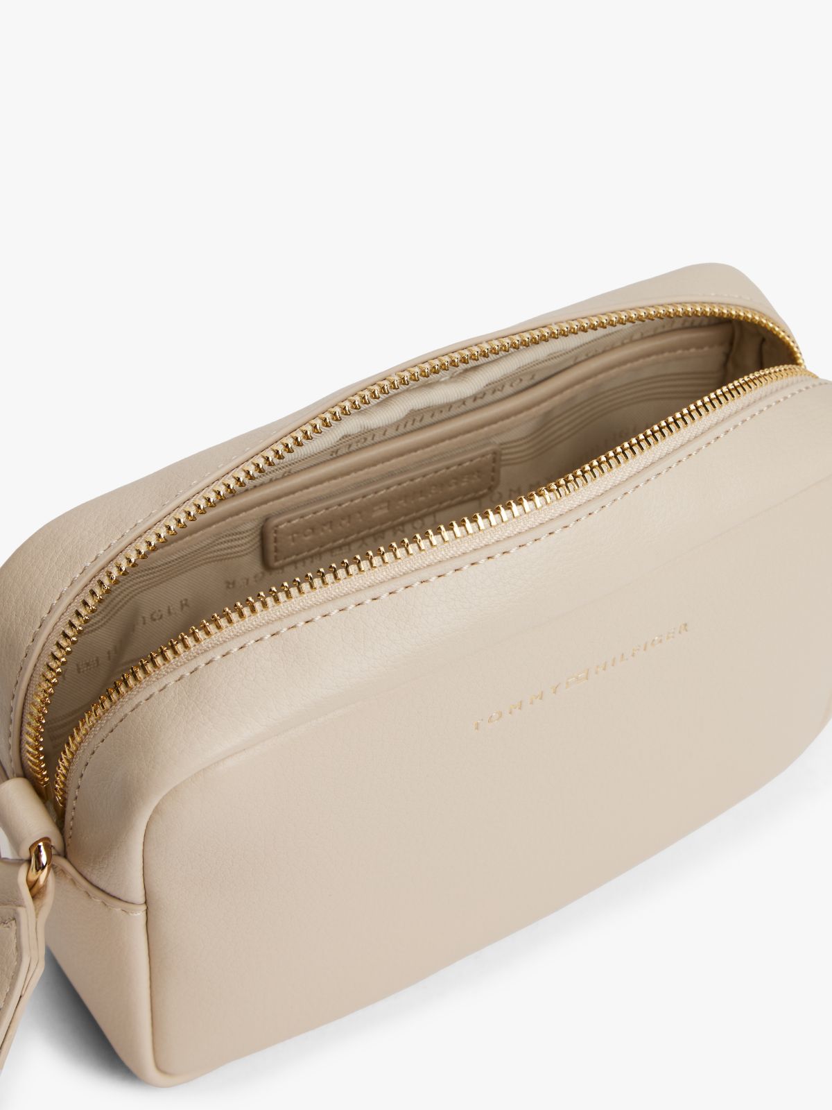 Webbing Crossbody Camera Bag — Beige