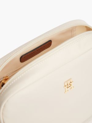 petit sac bandoulière popette beige pour femmes tommy hilfiger