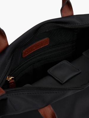 black th monogram tote bag for women tommy hilfiger