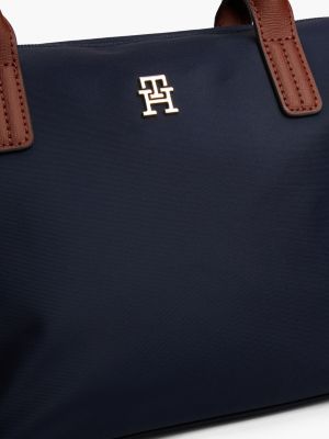 blue popette crossbody tote bag for women tommy hilfiger