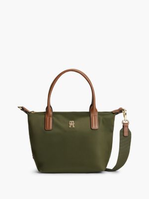 green popette crossbody tote bag for women tommy hilfiger