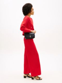 TH Monogram Flap Crossbody Bag — Black 2
