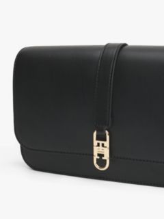 TH Monogram Flap Crossbody Bag — Black 7