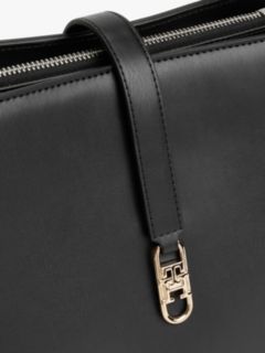 TH Monogram Crossbody Satchel — Black 3