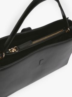 TH Monogram Crossbody Satchel — Black 8
