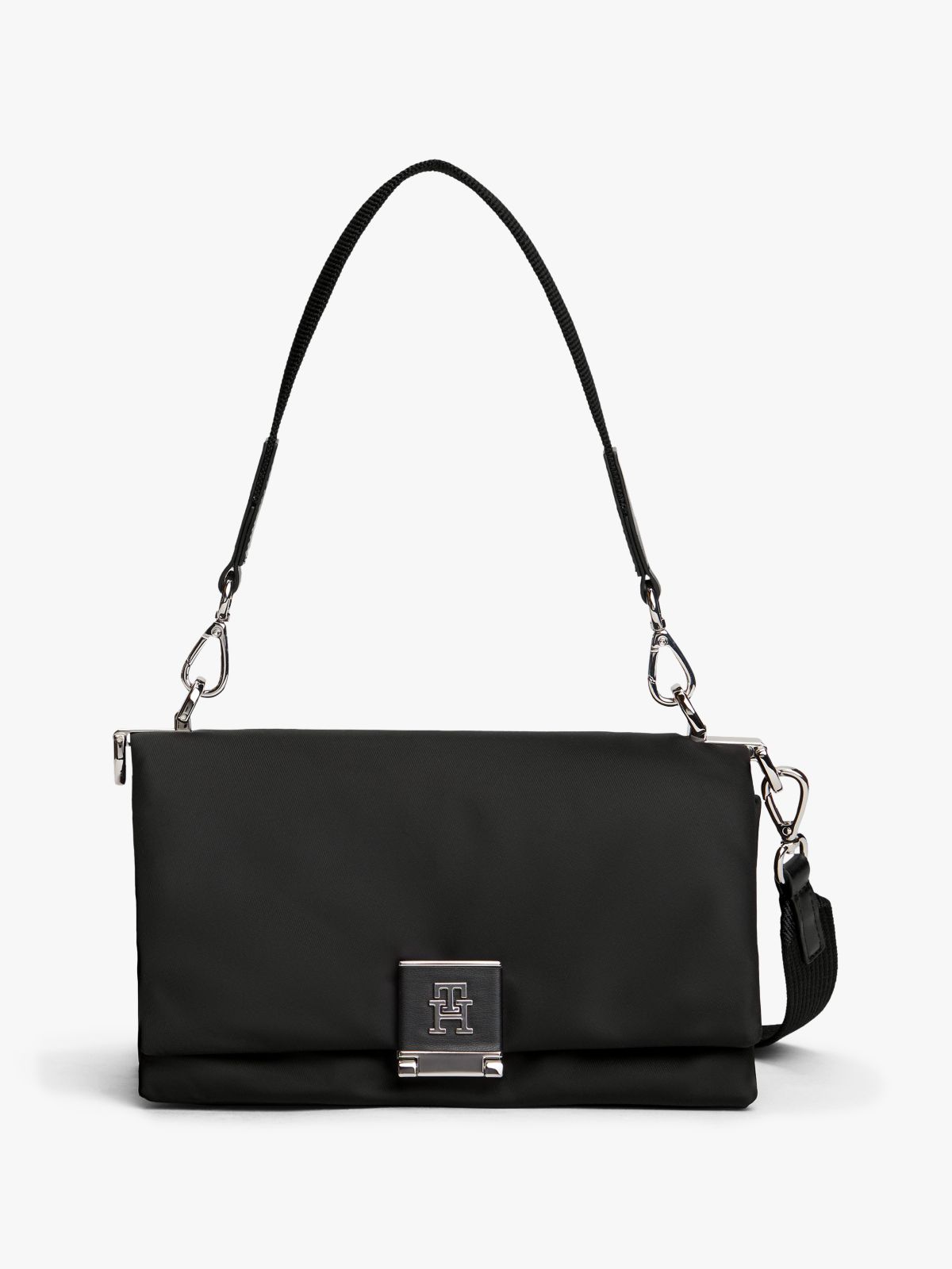 Webbing Strap Crossbody Bag — Black