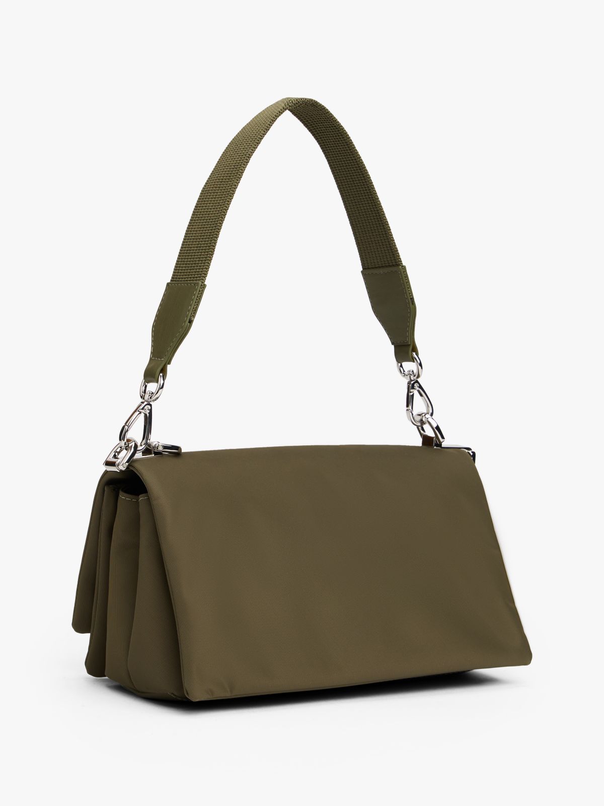 Webbing Strap Crossbody Bag — Green