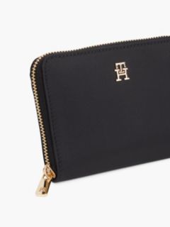 TH Monogram Zip-Around Wallet — Black 6