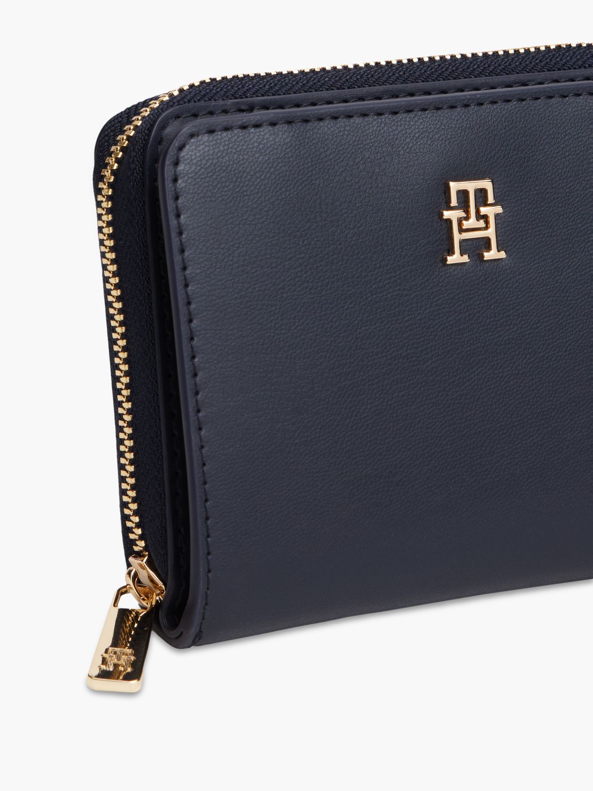 Hilfiger Icon Zip-Around Flap Wallet — Blue