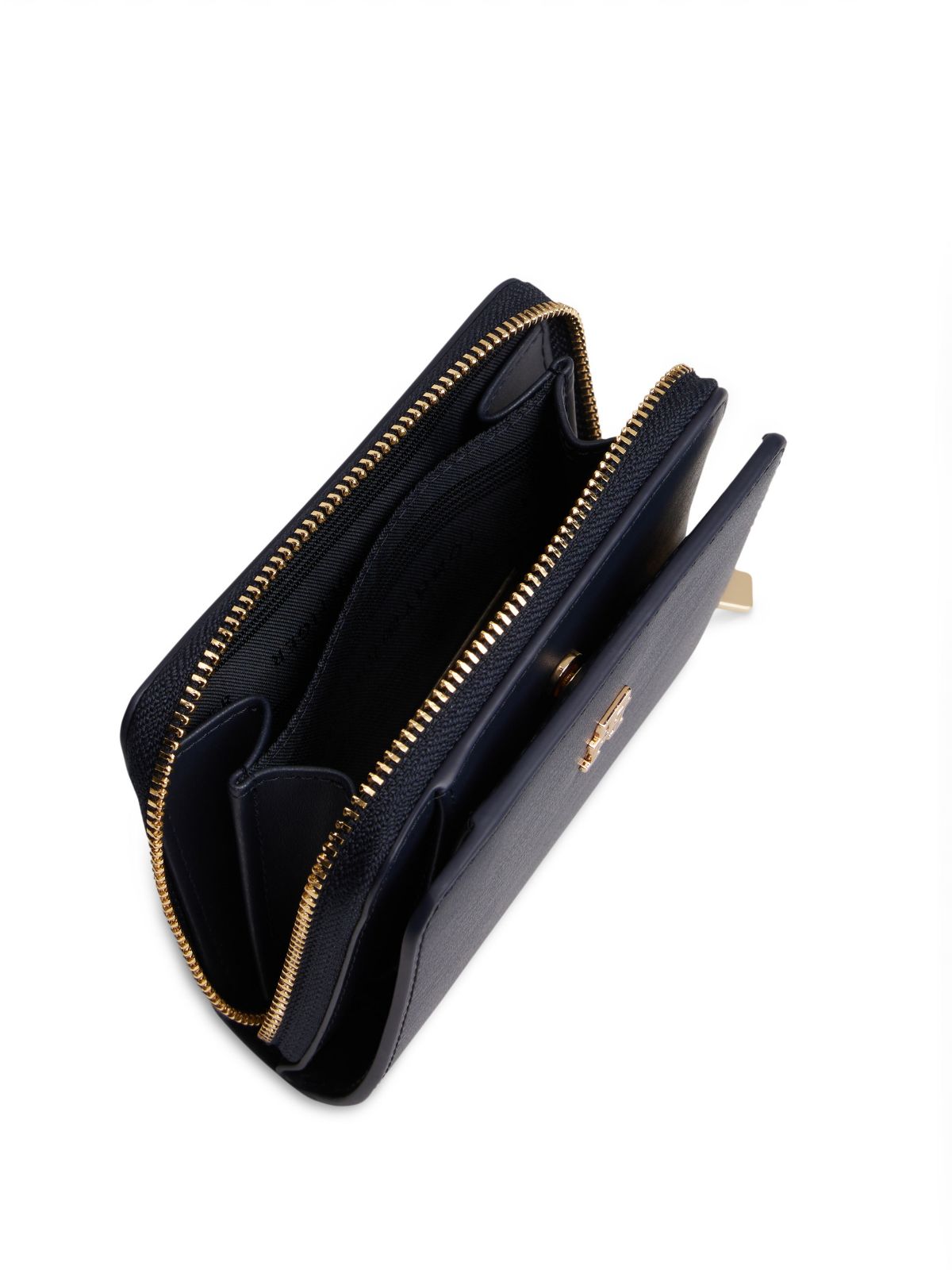 Hilfiger Icon Zip-Around Flap Wallet — Blue
