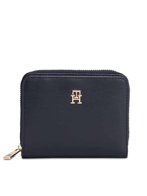 Hilfiger Icon Zip-Around Flap Wallet — Blue