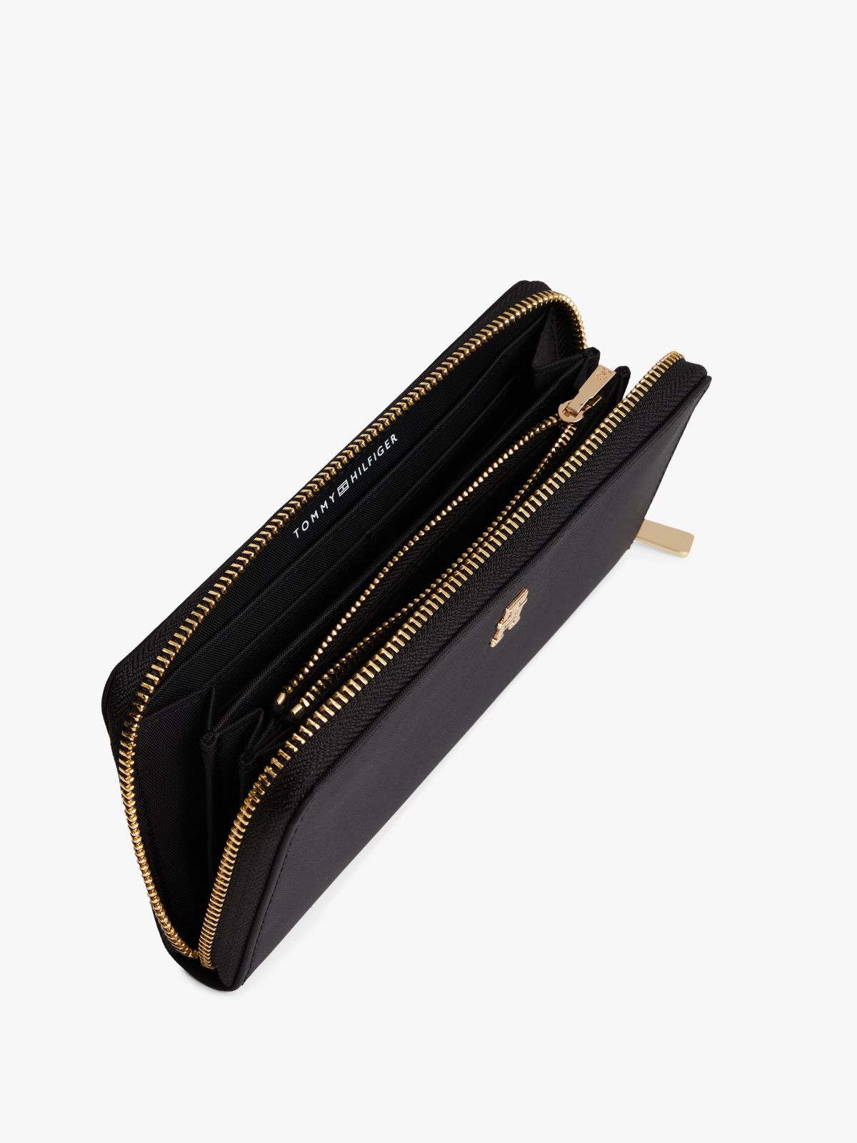 Soft Zip-Around Wallet — Black