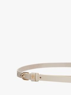 Essential TH Monogram Leather Belt — Beige 3