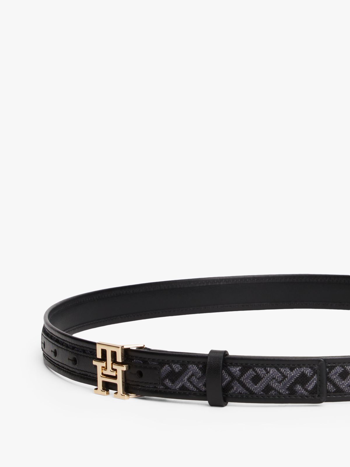 Modern TH Monogram Jacquard Belt — Black