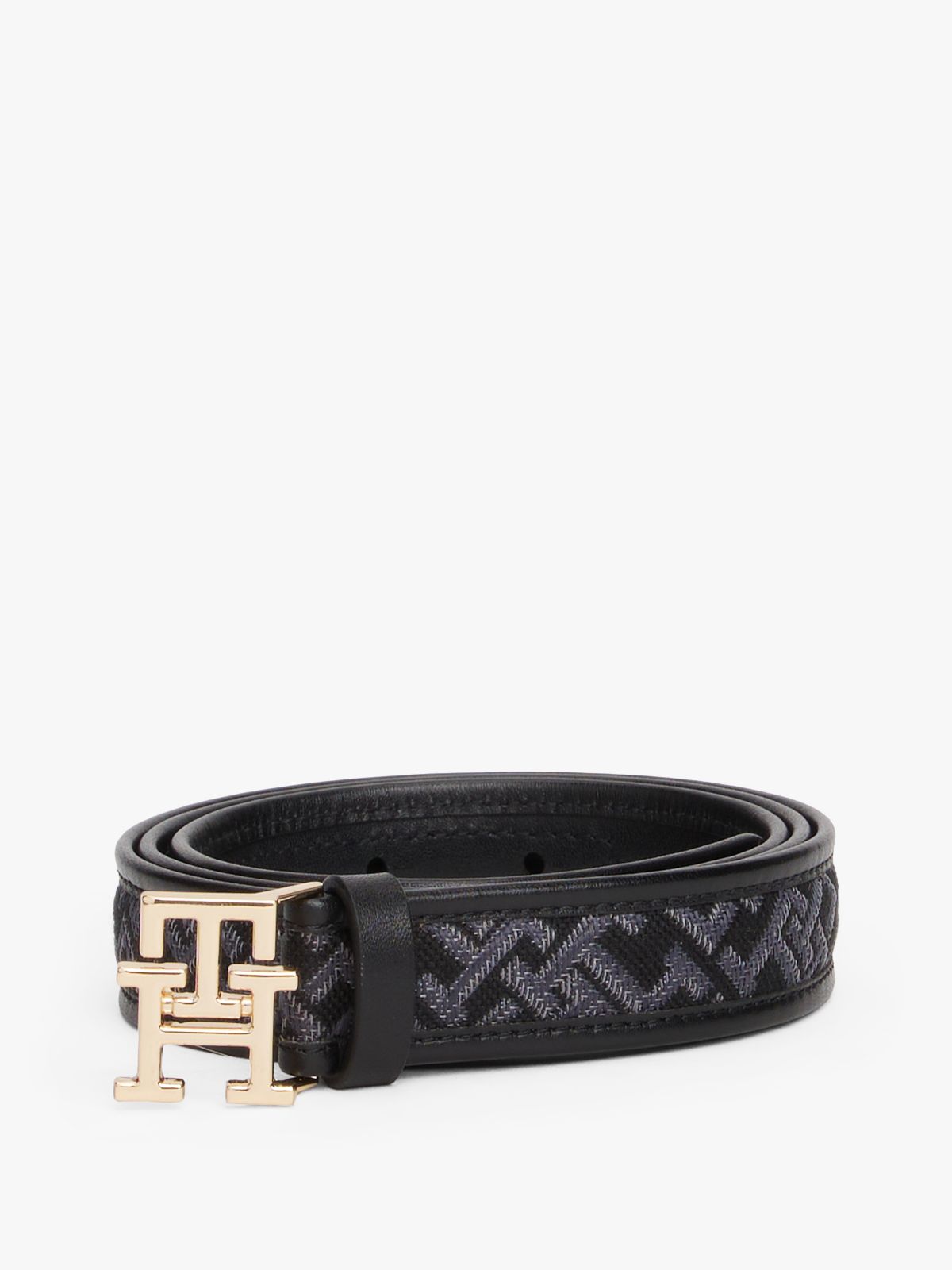 Modern TH Monogram Jacquard Belt — Black