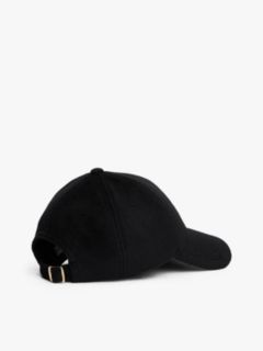 Chic TH Monogram Pure Wool Baseball Cap — Black 2
