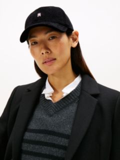 Chic TH Monogram Pure Wool Baseball Cap — Black 4