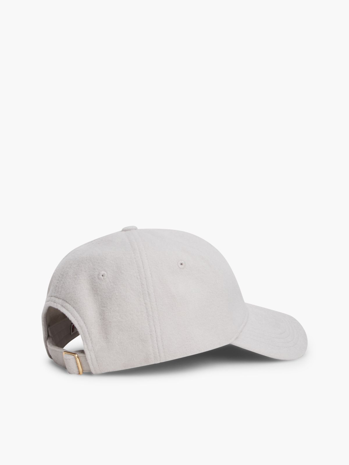 Chic TH Monogram Pure Wool Baseball Cap — Grey