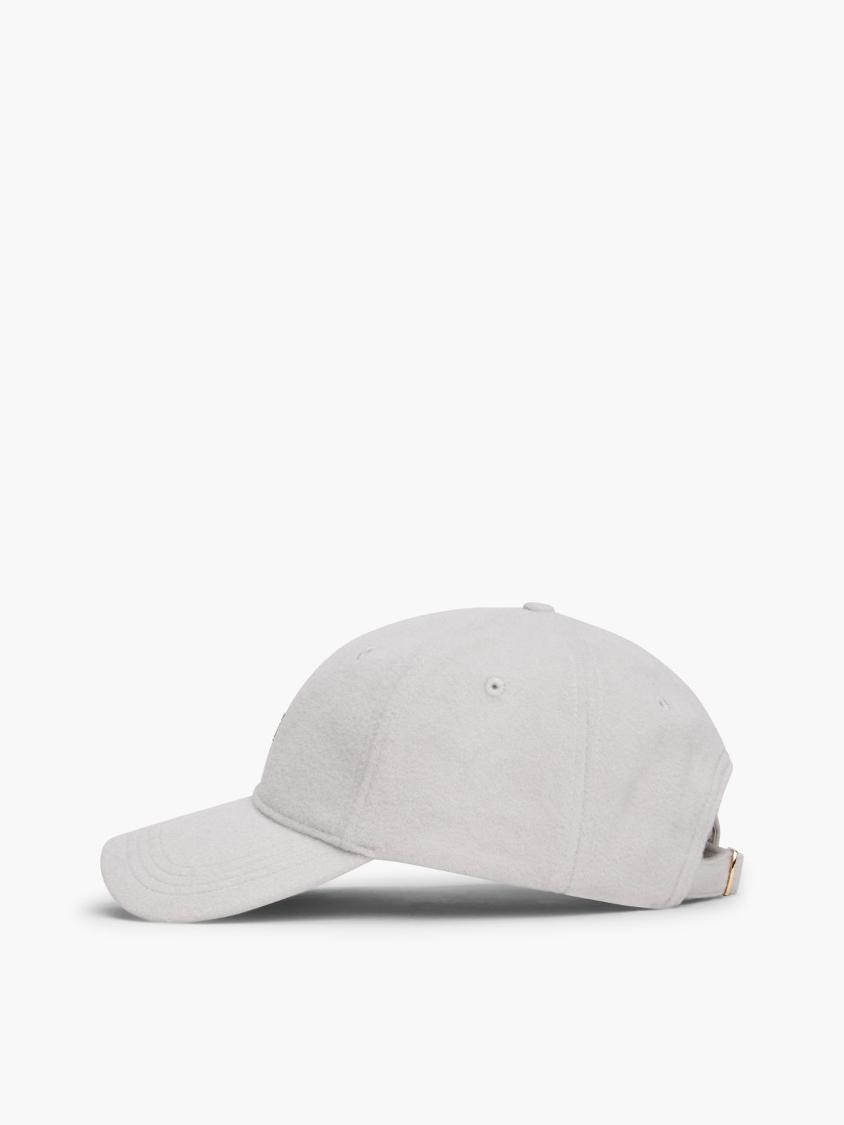 Chic TH Monogram Pure Wool Baseball Cap — Grey